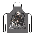 Nier-inspired apron with character patterns and designs for gamers and anime enthusiasts
