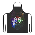 Geometric wolf design printed on a high-quality kitchen apron