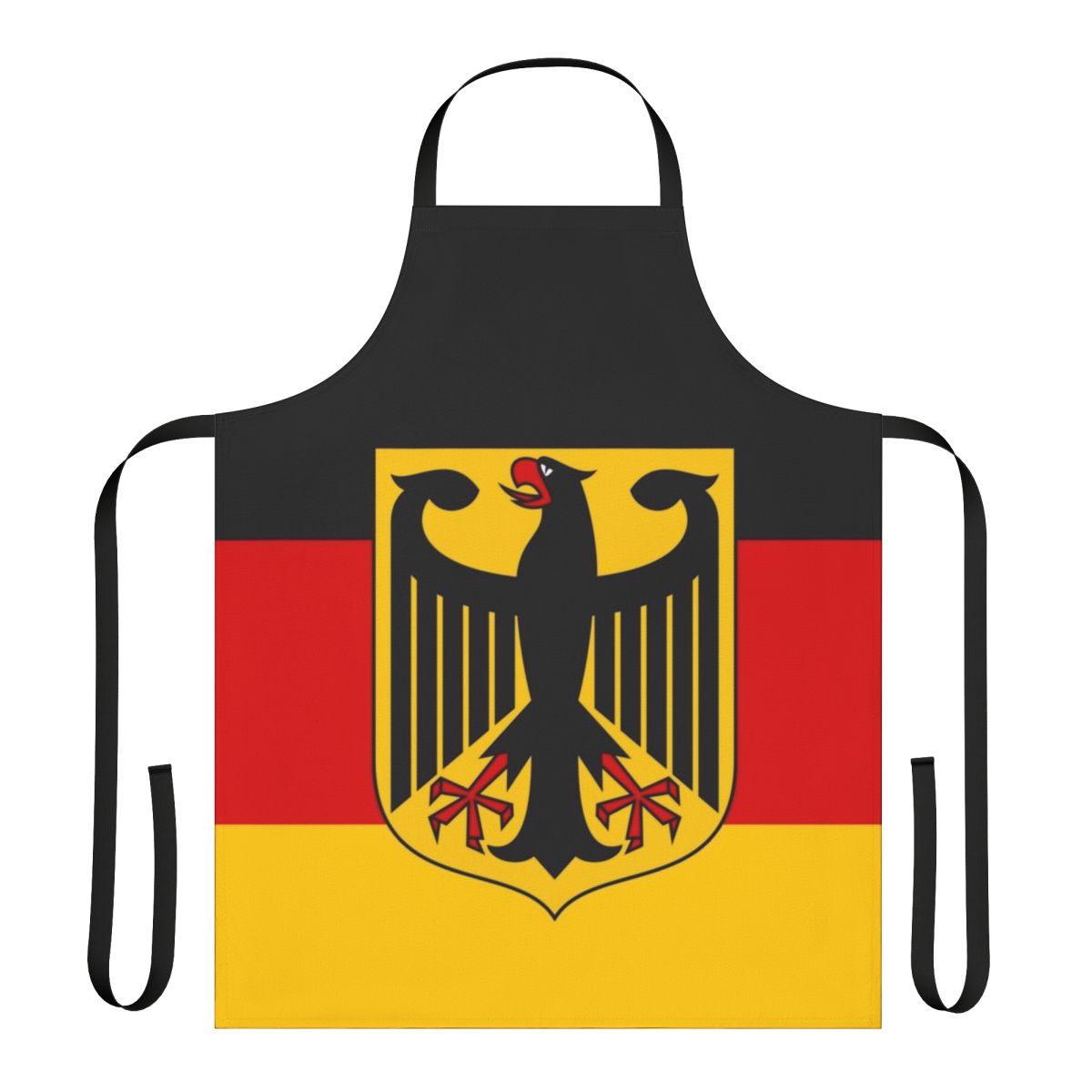 Apron featuring the flag of Germany, the Bundesadler (federal eagle)