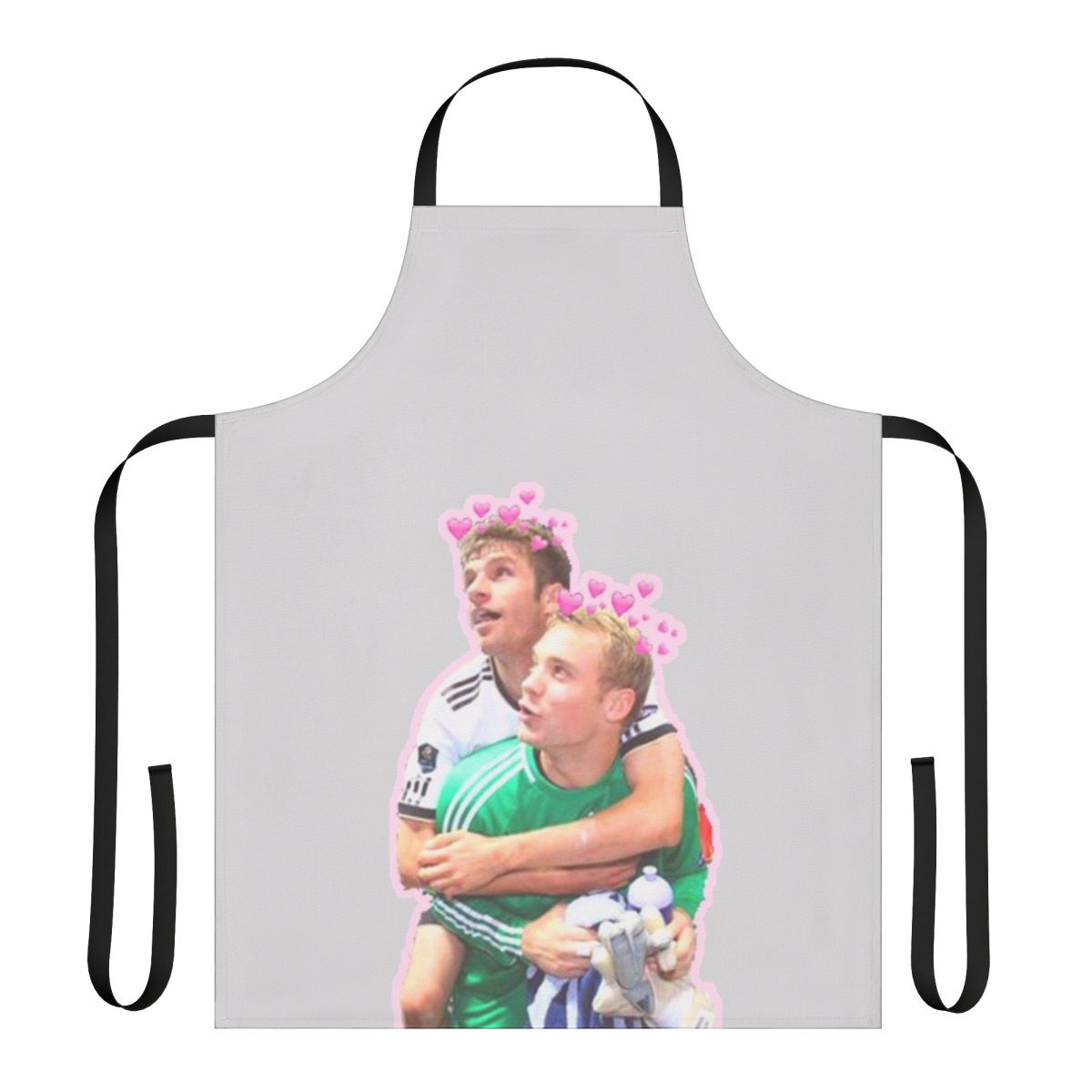 Apron featuring the German national football team colors and players Neuer and Muller