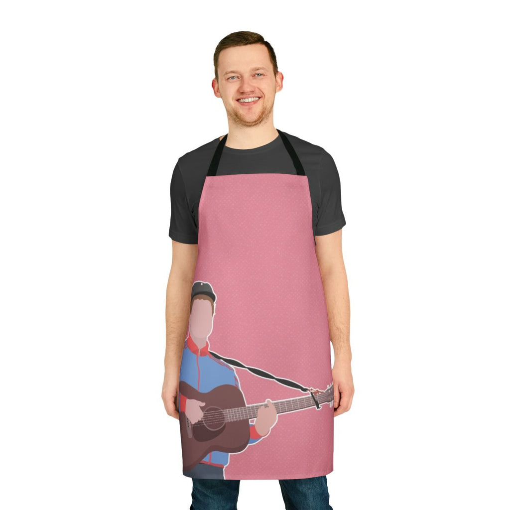 Gerry Cinnamon inspired apron with musical graphics