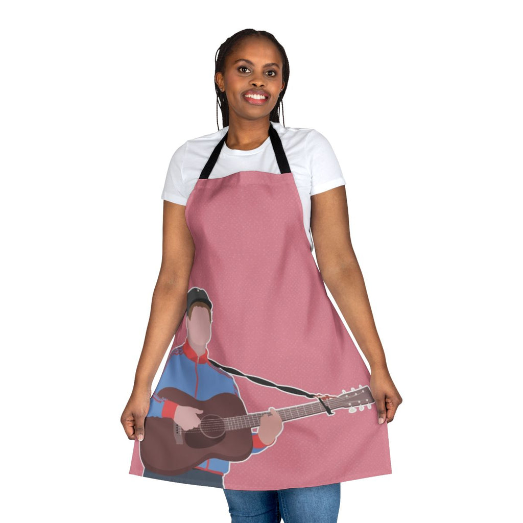 Gerry Cinnamon inspired apron with musical graphics