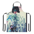 Ghost in the Shell-inspired apron with anime and manga character designs