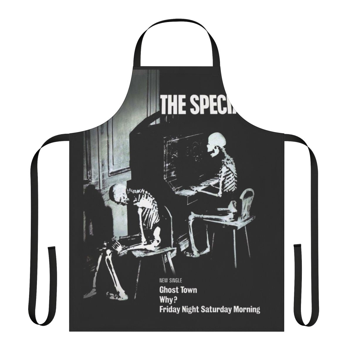 Ghost-Themed Town Apron for Reggae and Ska Enthusiasts