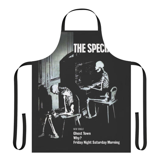 Ghost-Themed Town Apron for Reggae and Ska Enthusiasts