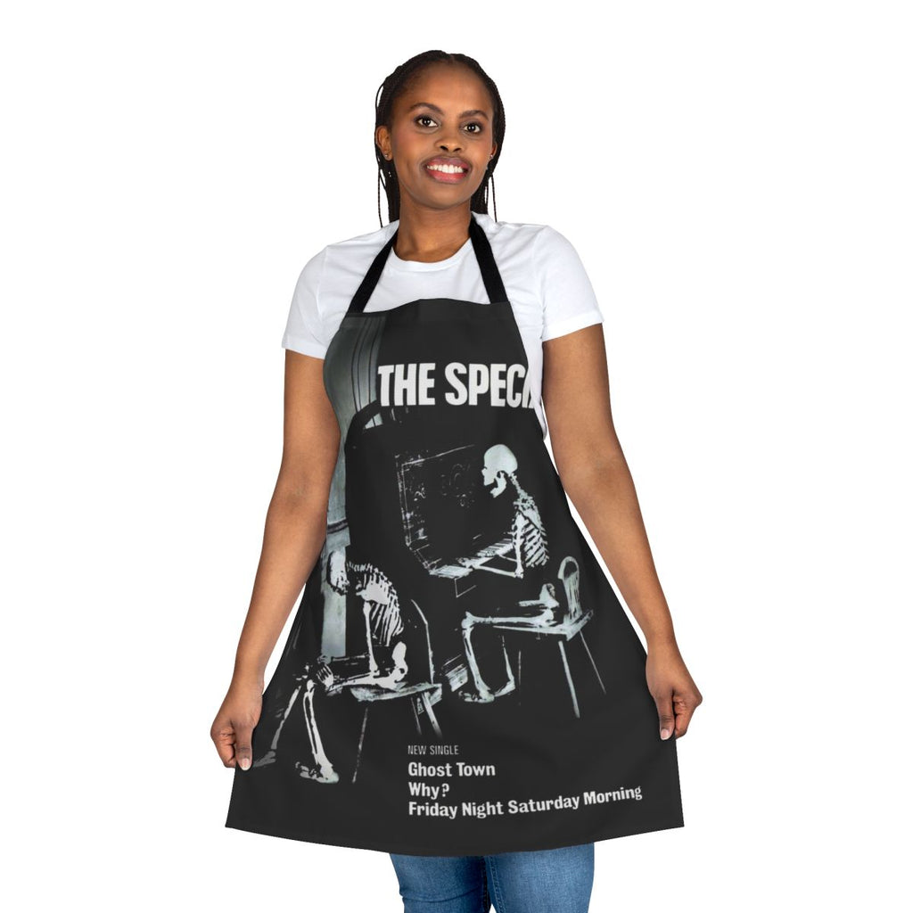 Ghost-Themed Town Apron for Reggae and Ska Enthusiasts