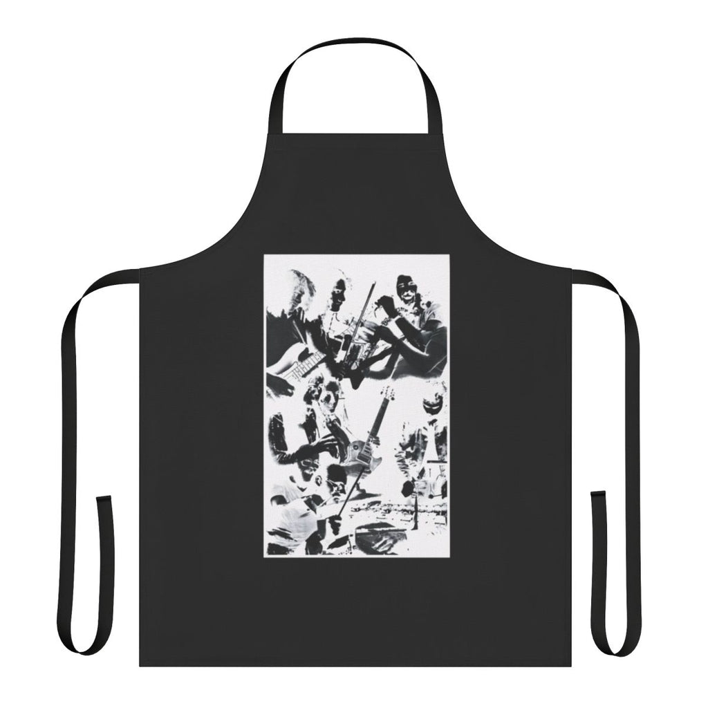 Glass house inspired apron for progressive rock music enthusiasts