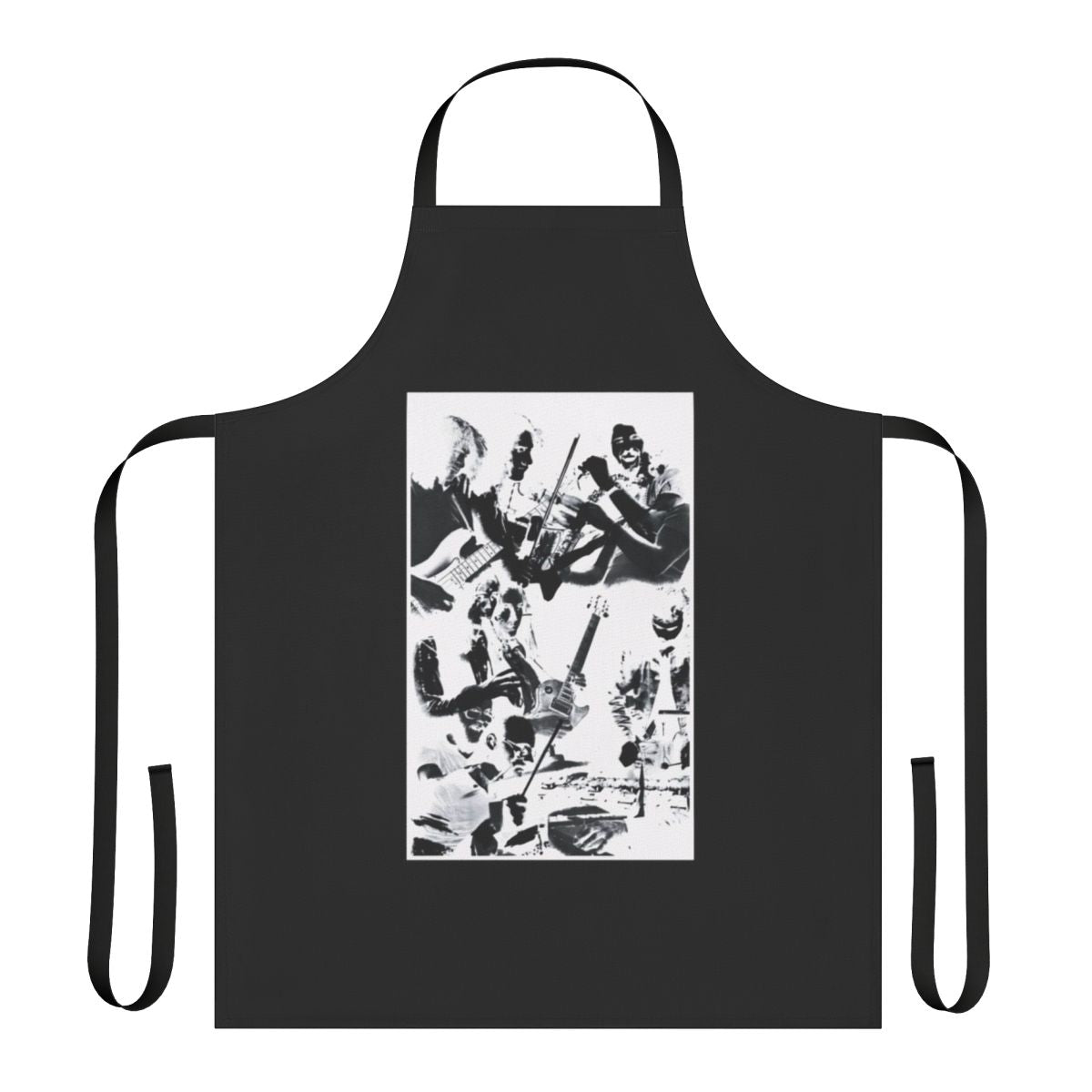 Glass house inspired apron for progressive rock music enthusiasts