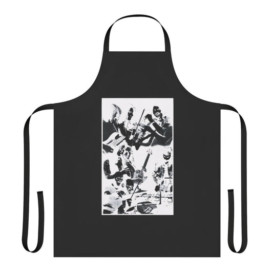 Glass house inspired apron for progressive rock music enthusiasts