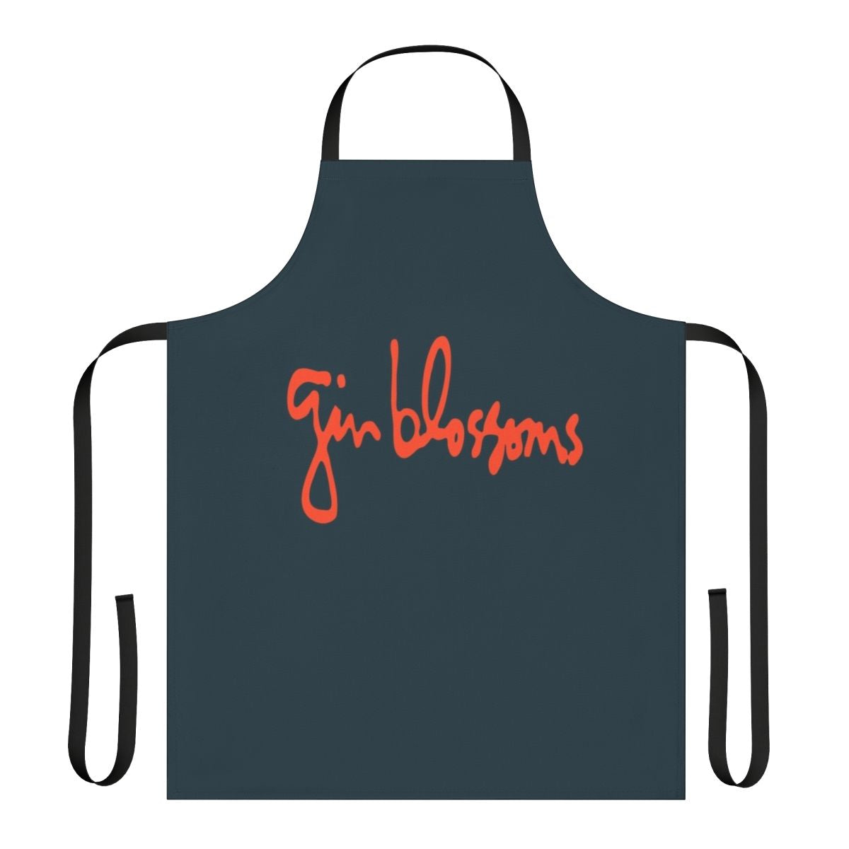 Gin Blossoms inspired apron with the iconic band logo
