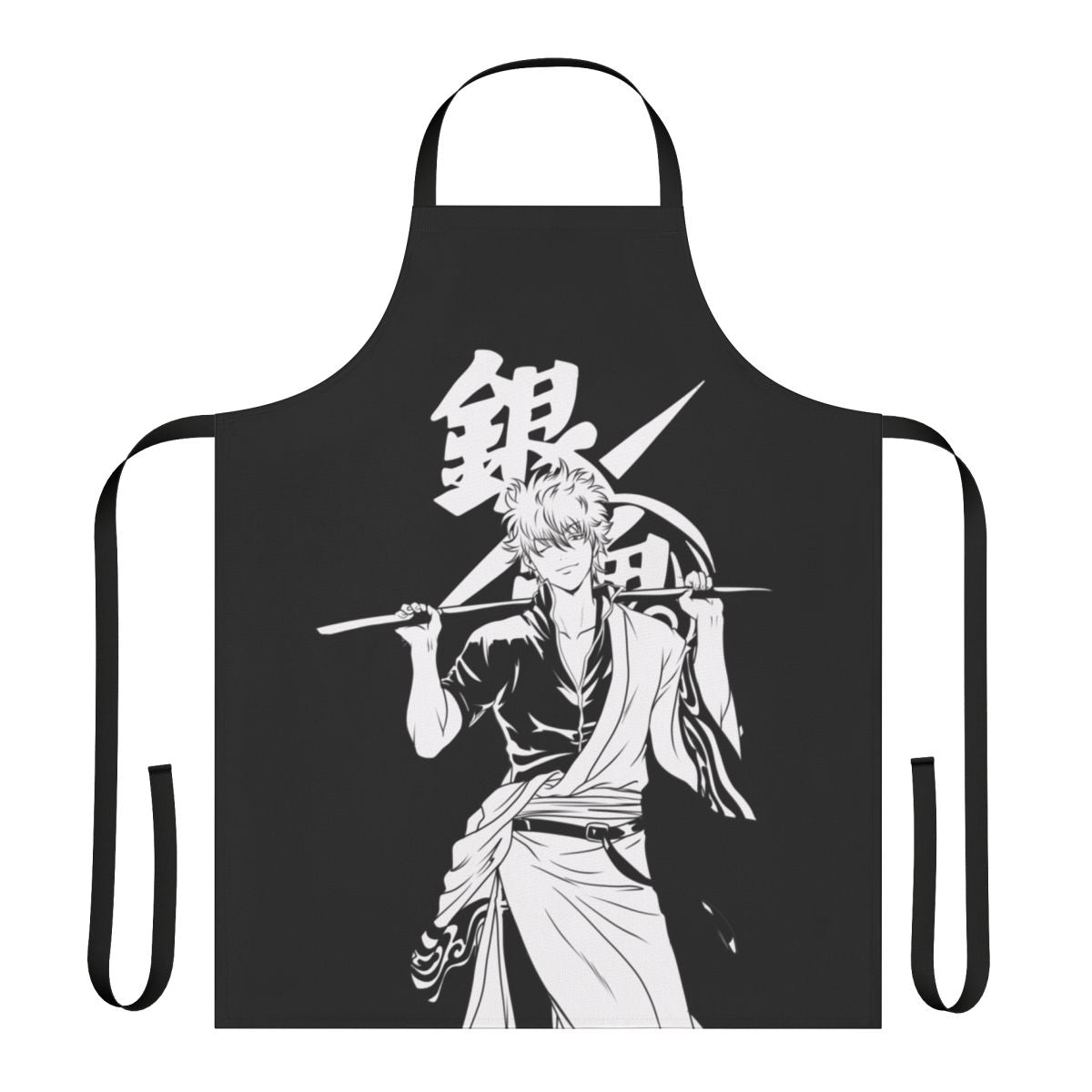 Gintoki-themed apron with vibrant anime art