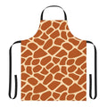 A high-quality giraffe print apron featuring a vibrant safari-inspired design.