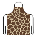 Giraffe print apron with natural textures and colors