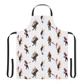 Girls Aloud themed apron with images of the band members