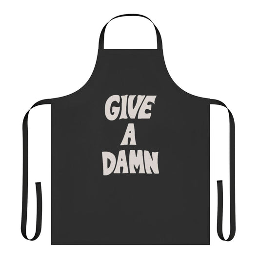 Apron Featuring the Iconic "Give A Damn" Slogan as Worn by Alex Turner