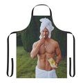 Sleek and stylish apron featuring a photo of handsome actor Glen Powell