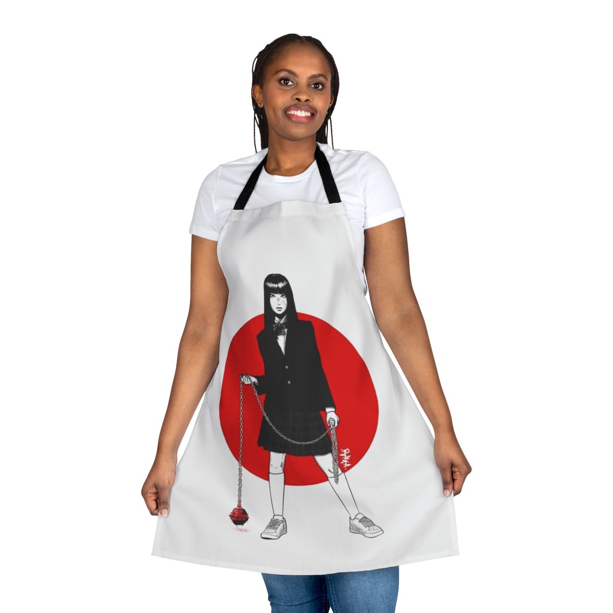 Gogo Yubari-inspired apron with a stylish, cinematic design