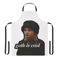 Goth-inspired apron featuring a cool, vintage design