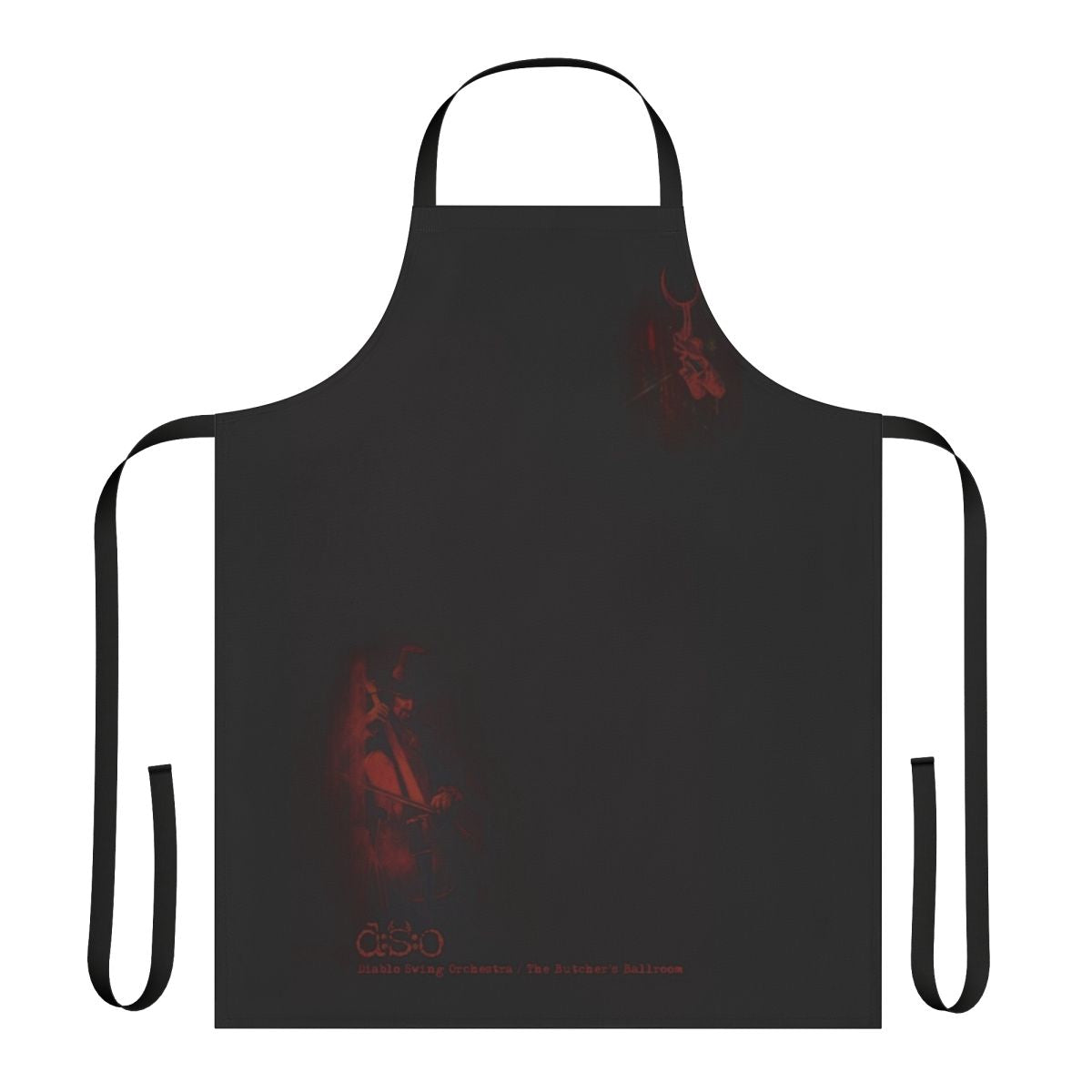 Stylish gothic-inspired ballroom apron with orchestra, swing, and metal design elements