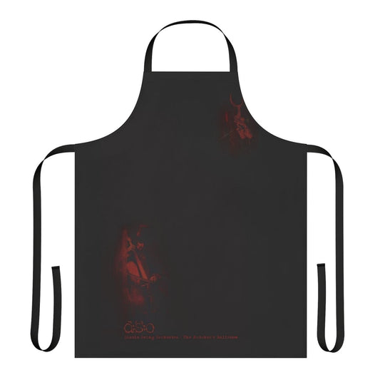 Stylish gothic-inspired ballroom apron with orchestra, swing, and metal design elements
