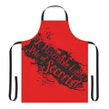 A black apron with a Castlevania-inspired Gothic design, perfect for men who love retro gaming.