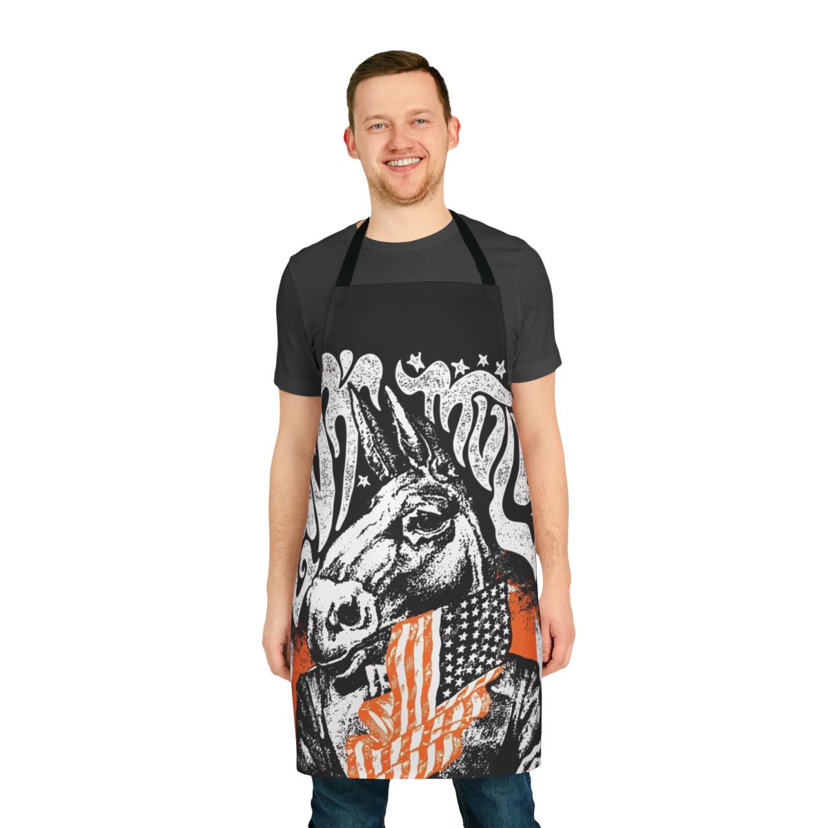 Government Mule-inspired apron with the iconic band logo
