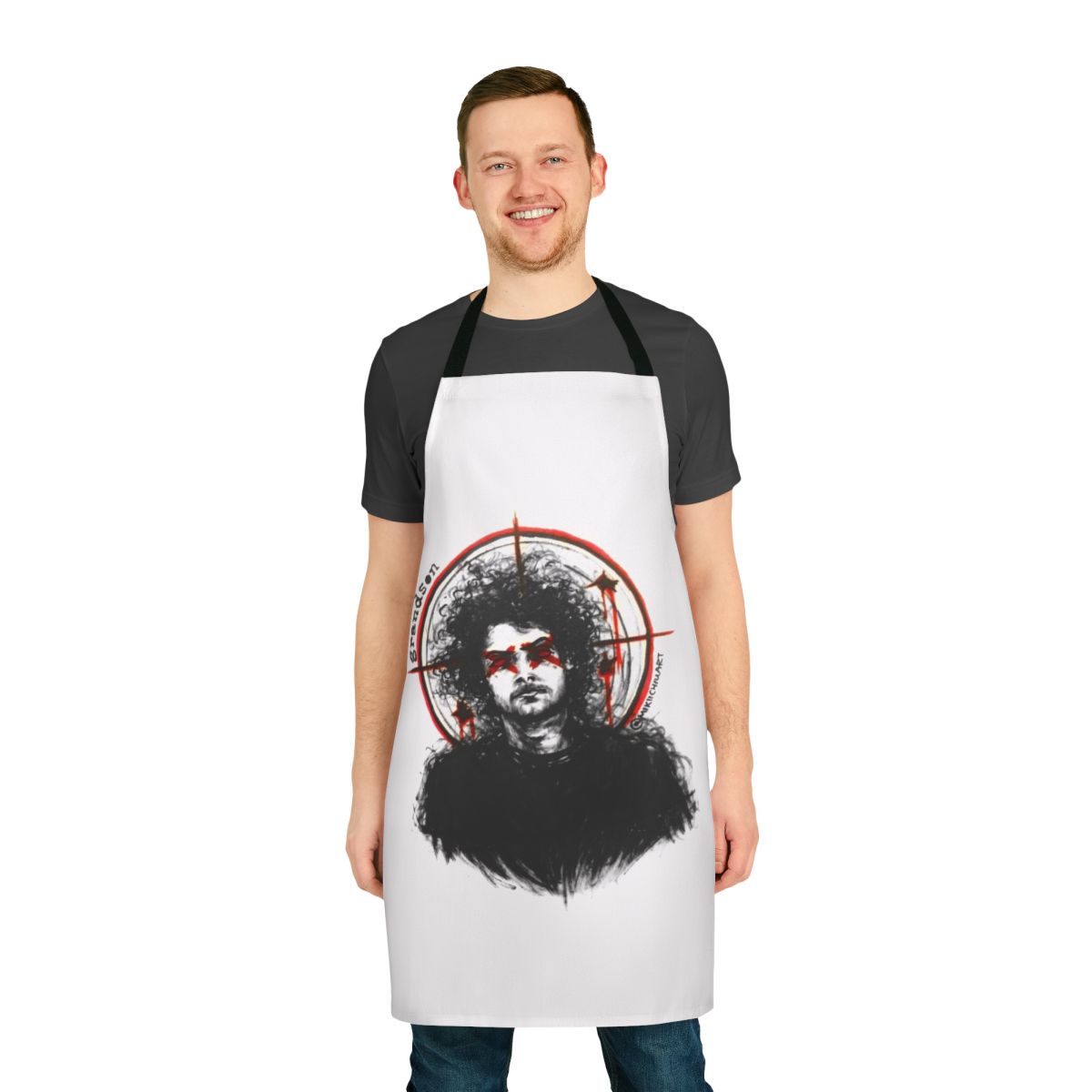 Grandson Inspired Apron with Modern Tragedy Vol 1 Graphics