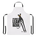 Illustration of a greyhound, lurcher, or whippet on a high-quality apron
