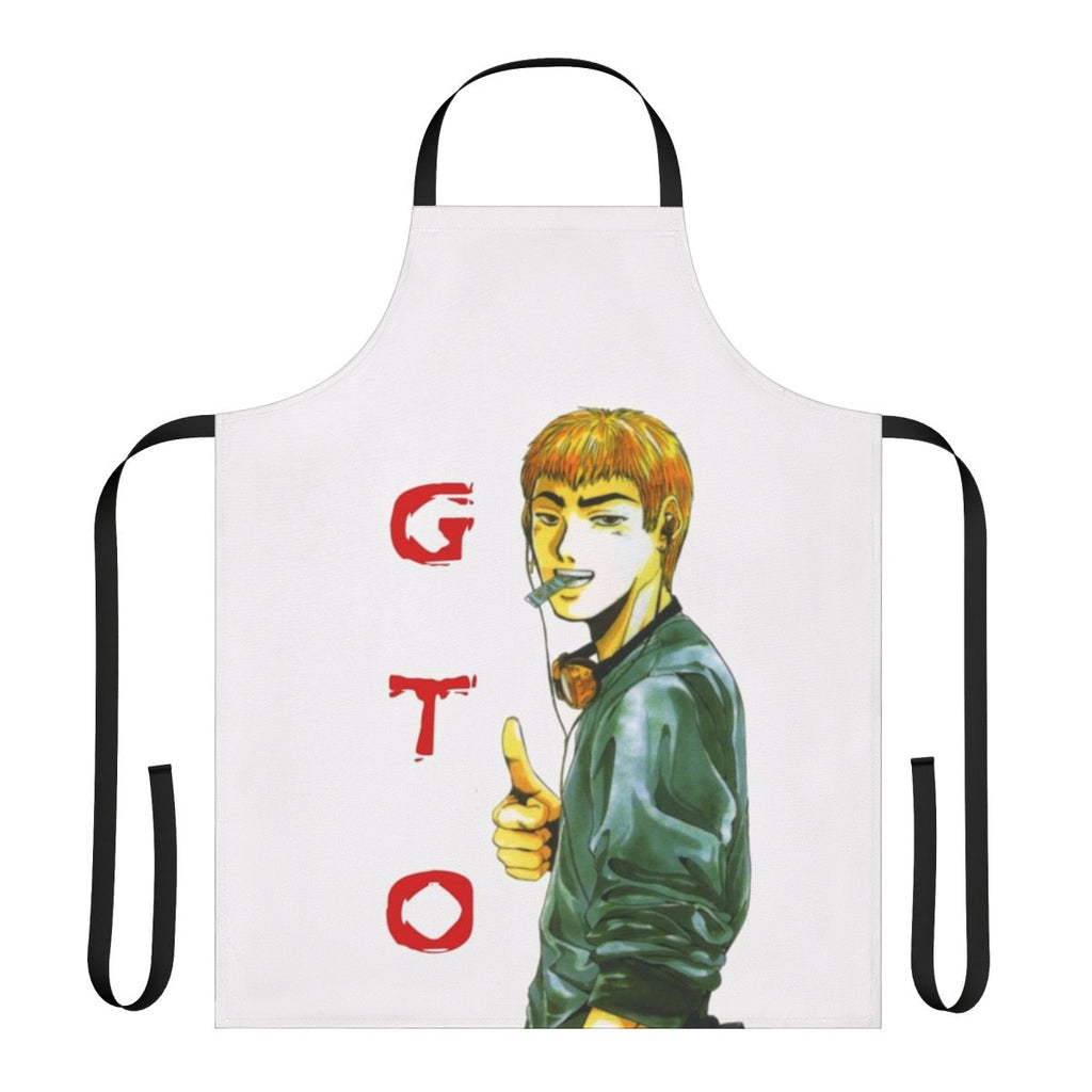 Gto-inspired graphic apron with manga-style artwork