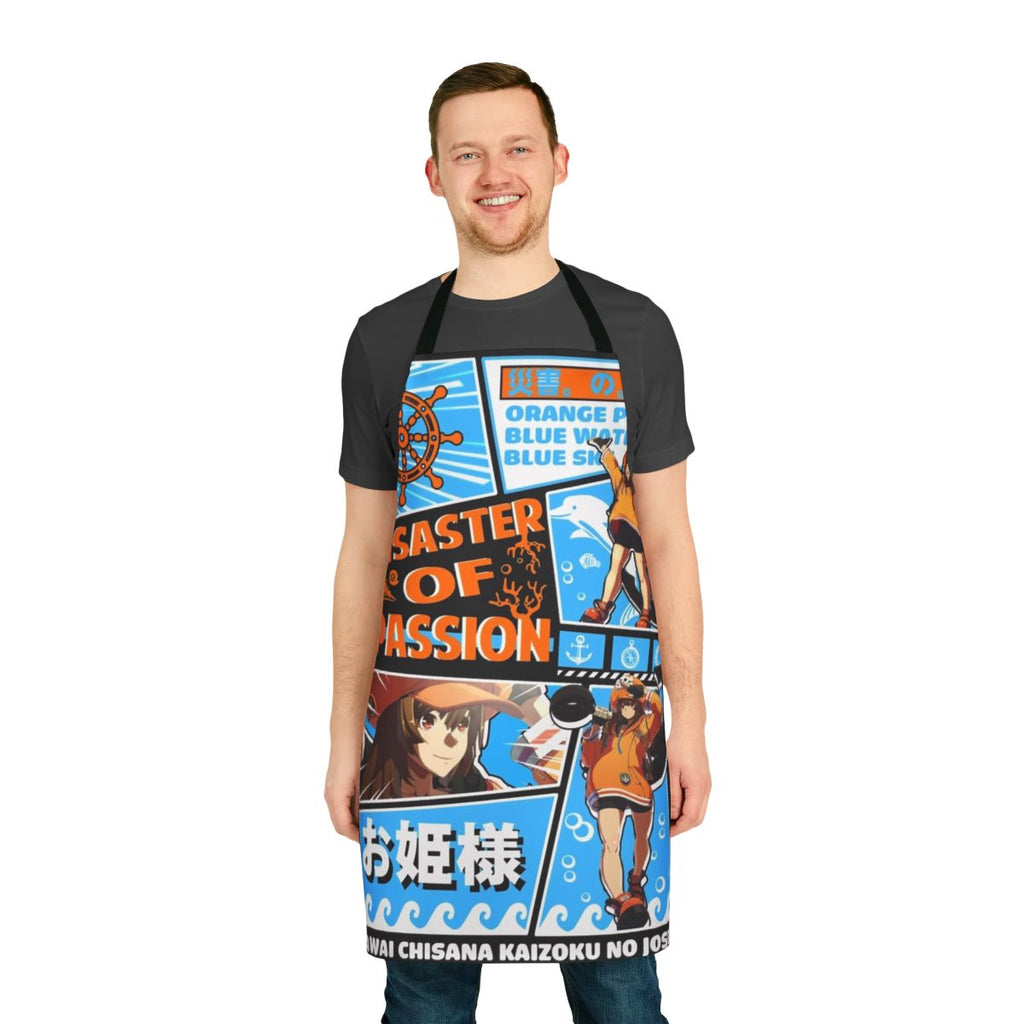 Guilty Gear inspired apron with the design "The Disaster of Passion"