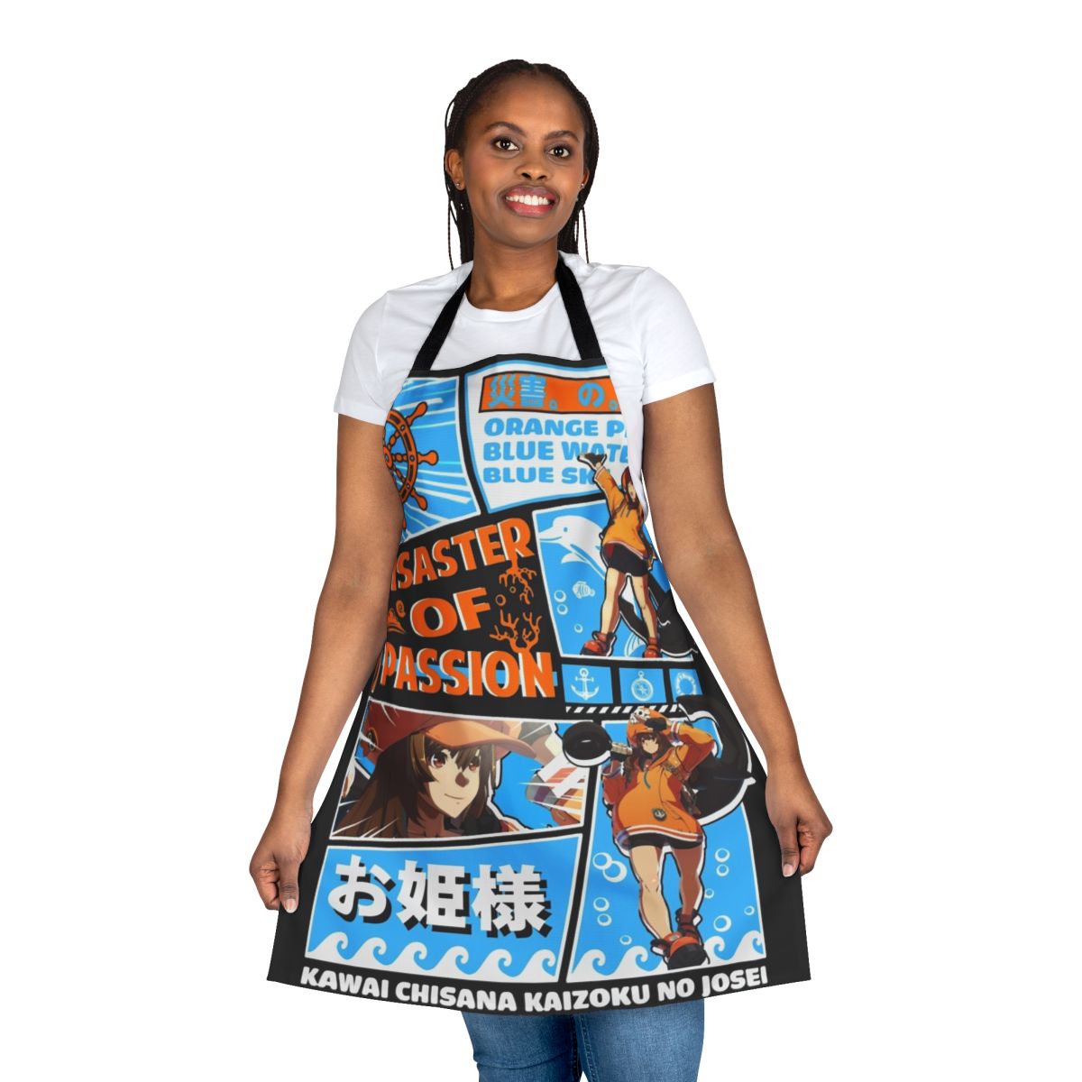 Guilty Gear inspired apron with the design "The Disaster of Passion"