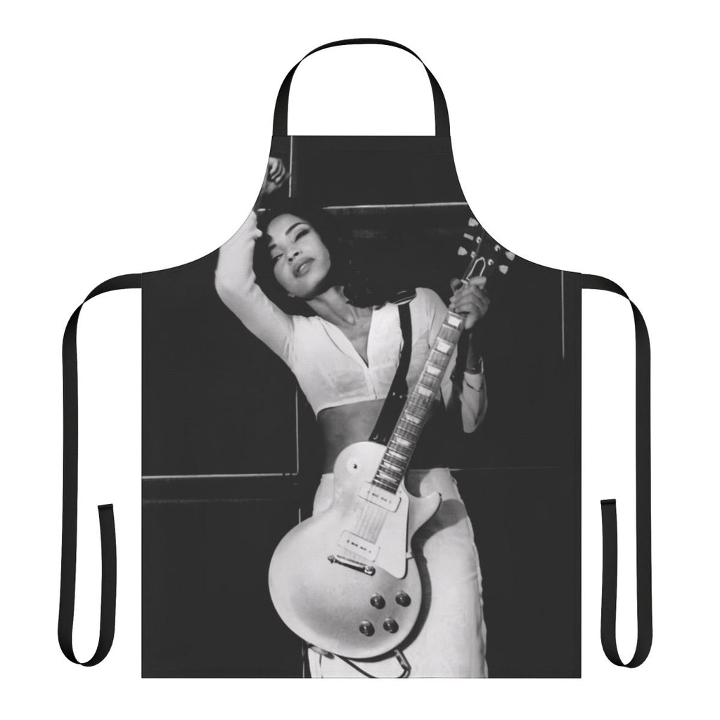 Sade-inspired graphic design on a durable and functional kitchen apron