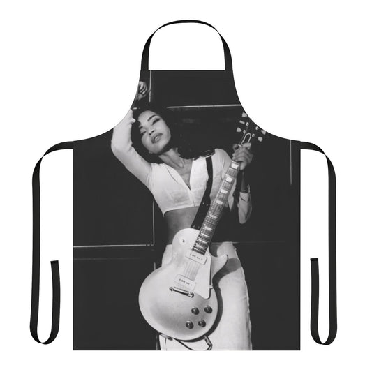 Sade-inspired graphic design on a durable and functional kitchen apron