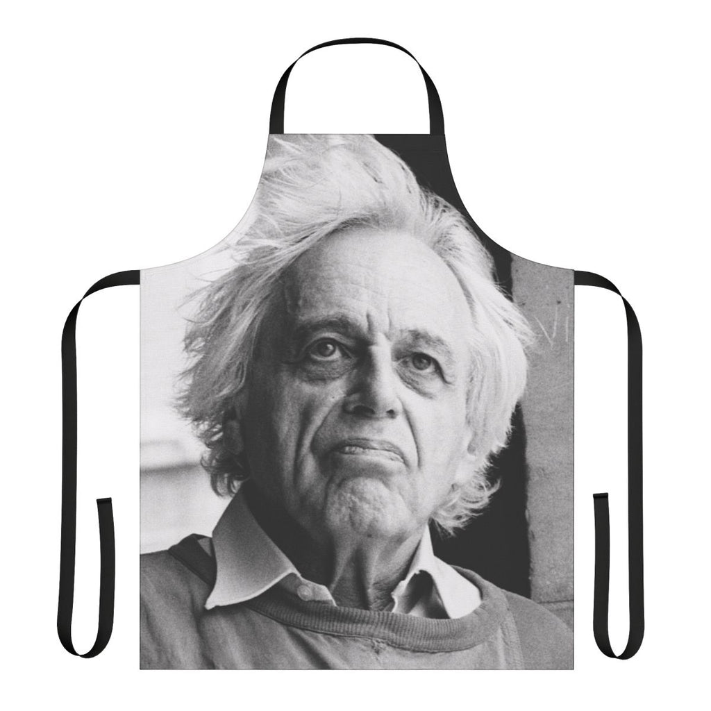 Apron featuring the name and image of famous classical composer György Ligeti