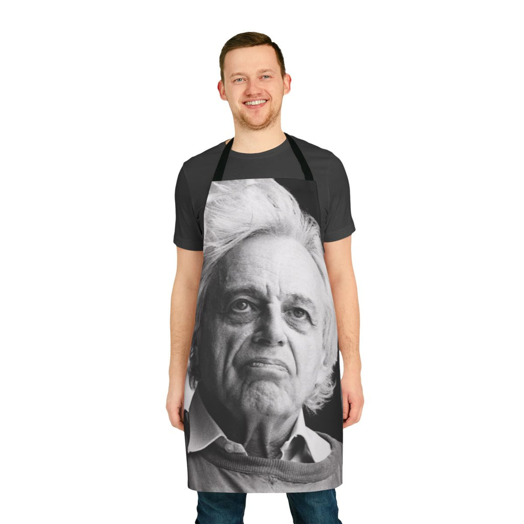 Apron featuring the name and image of famous classical composer György Ligeti