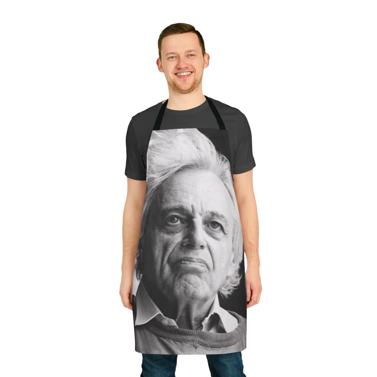 Apron featuring the name and image of famous classical composer György Ligeti