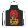 Hattori Hanzo inspired apron featuring a samurai design and Japanese elements
