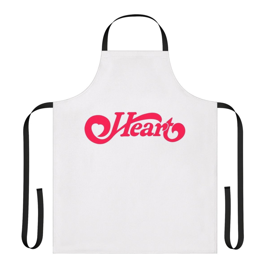 Apron featuring a heart-themed design, perfect for music fans