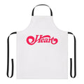 Apron featuring a heart-themed design, perfect for music fans