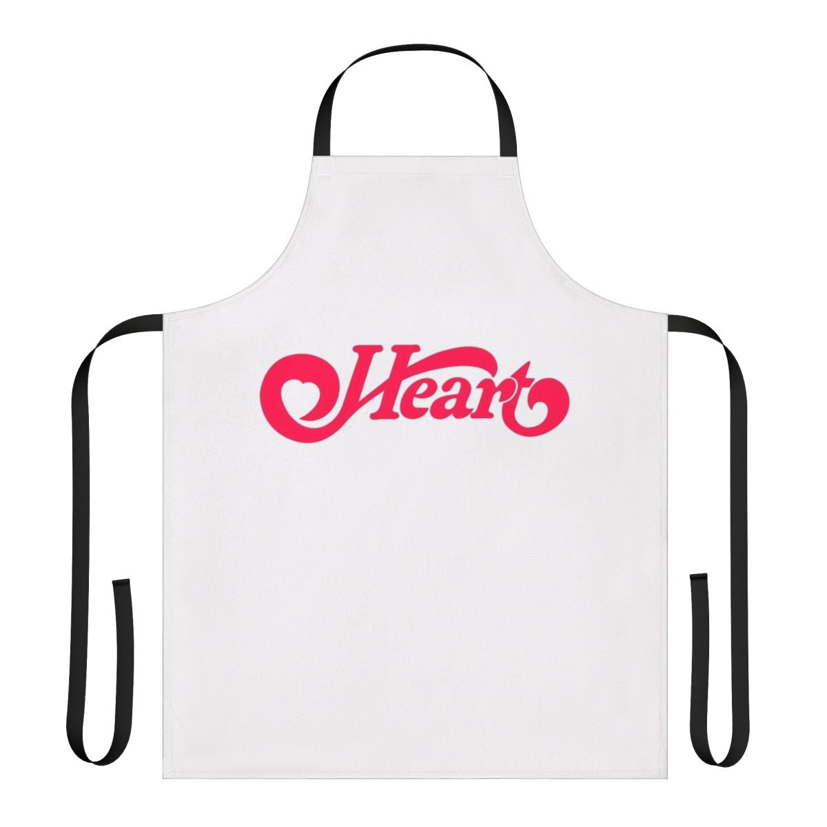 Apron featuring a heart-themed design, perfect for music fans