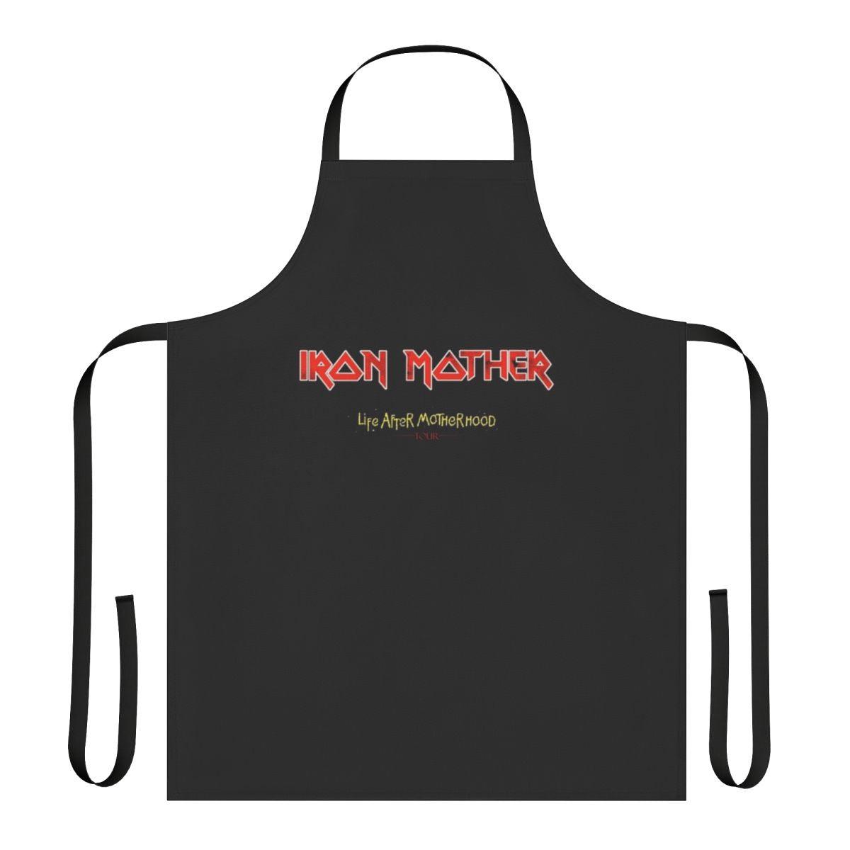 Stylish Heavy Metal Mom Apron with music note design