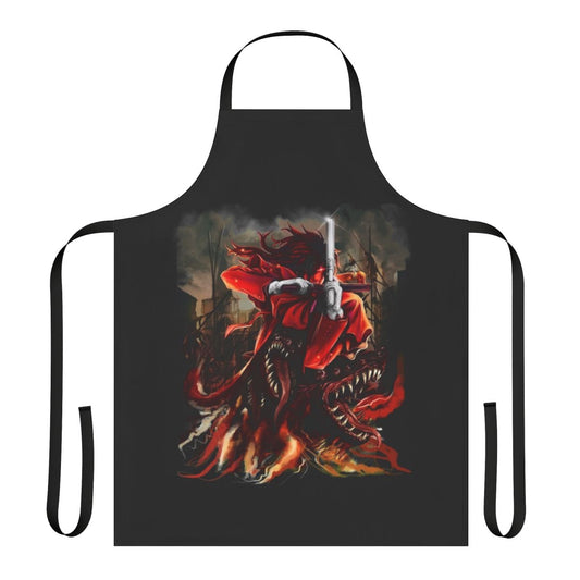A high-quality apron featuring the iconic "The Bird of Hermes" design from the Hellsing anime/manga series.