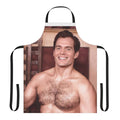 Attractive photo of Henry Cavill wearing a cooking apron