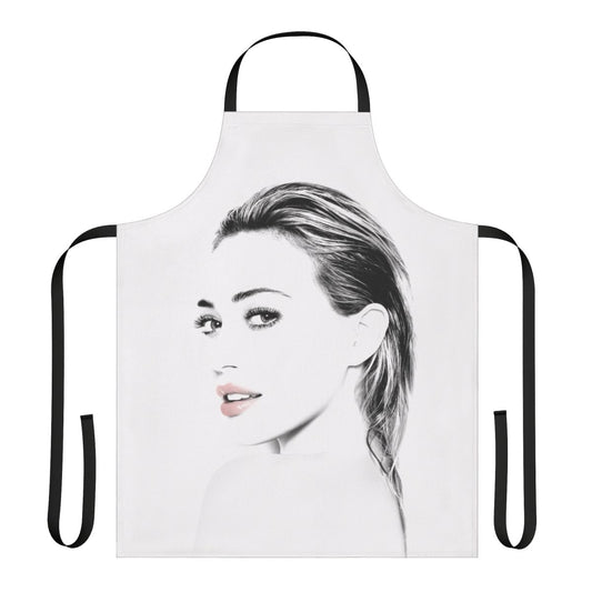 Hilary Duff-inspired apron with floral design