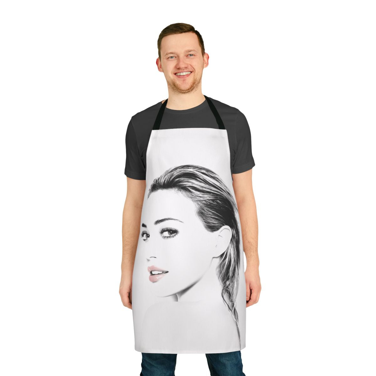 Hilary Duff-inspired apron with floral design