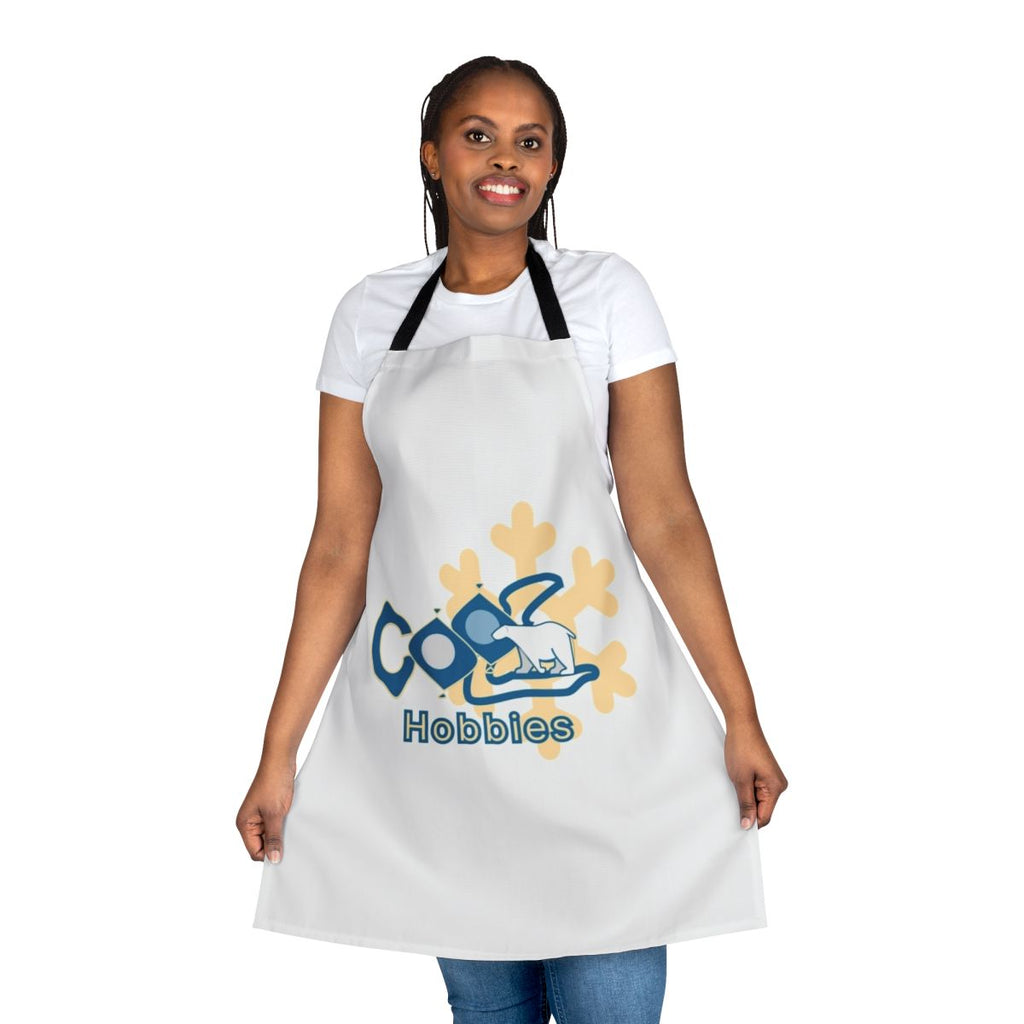 Hobbies apron featuring a variety of hobby-inspired designs for men and women