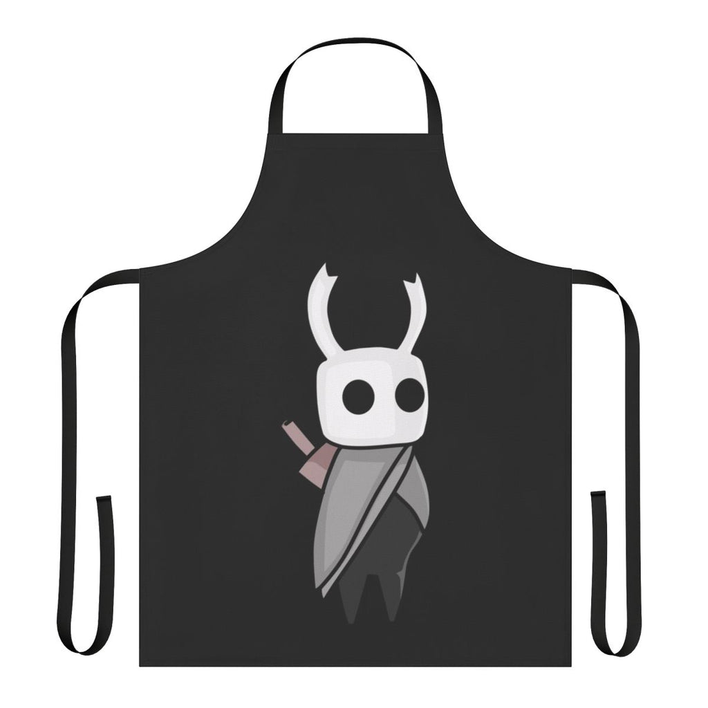 A high-quality apron featuring the iconic Hollow Knight character design.