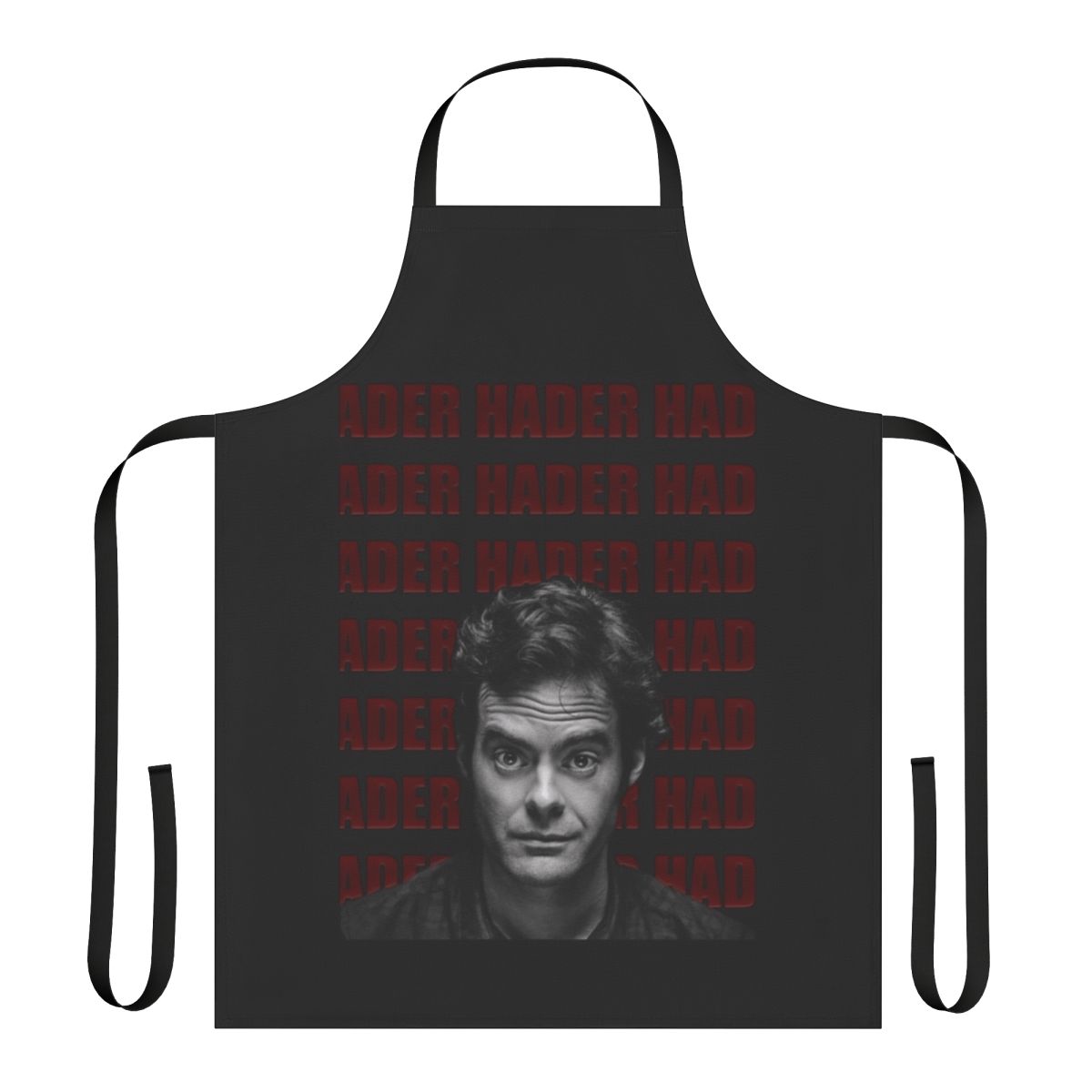Apron featuring Bill Hader and characters from horror classics like IT