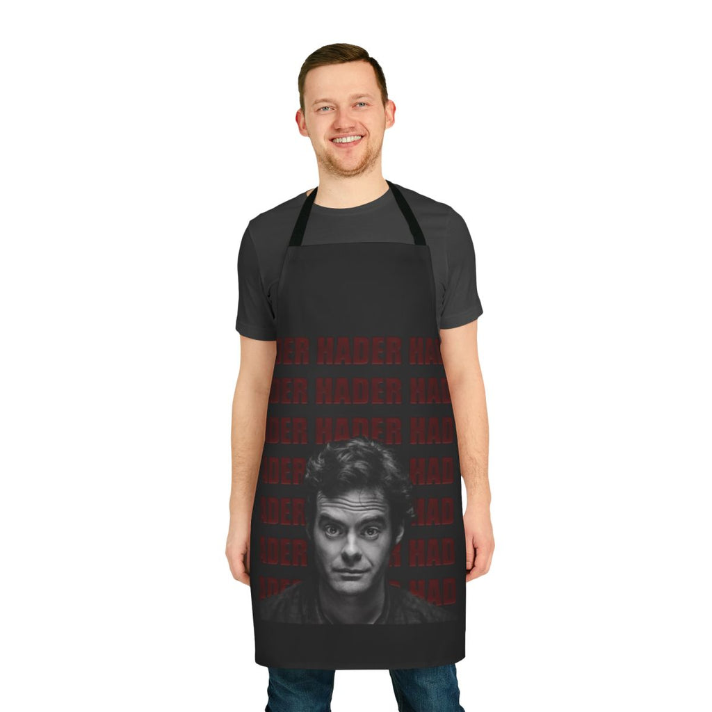 Apron featuring Bill Hader and characters from horror classics like IT