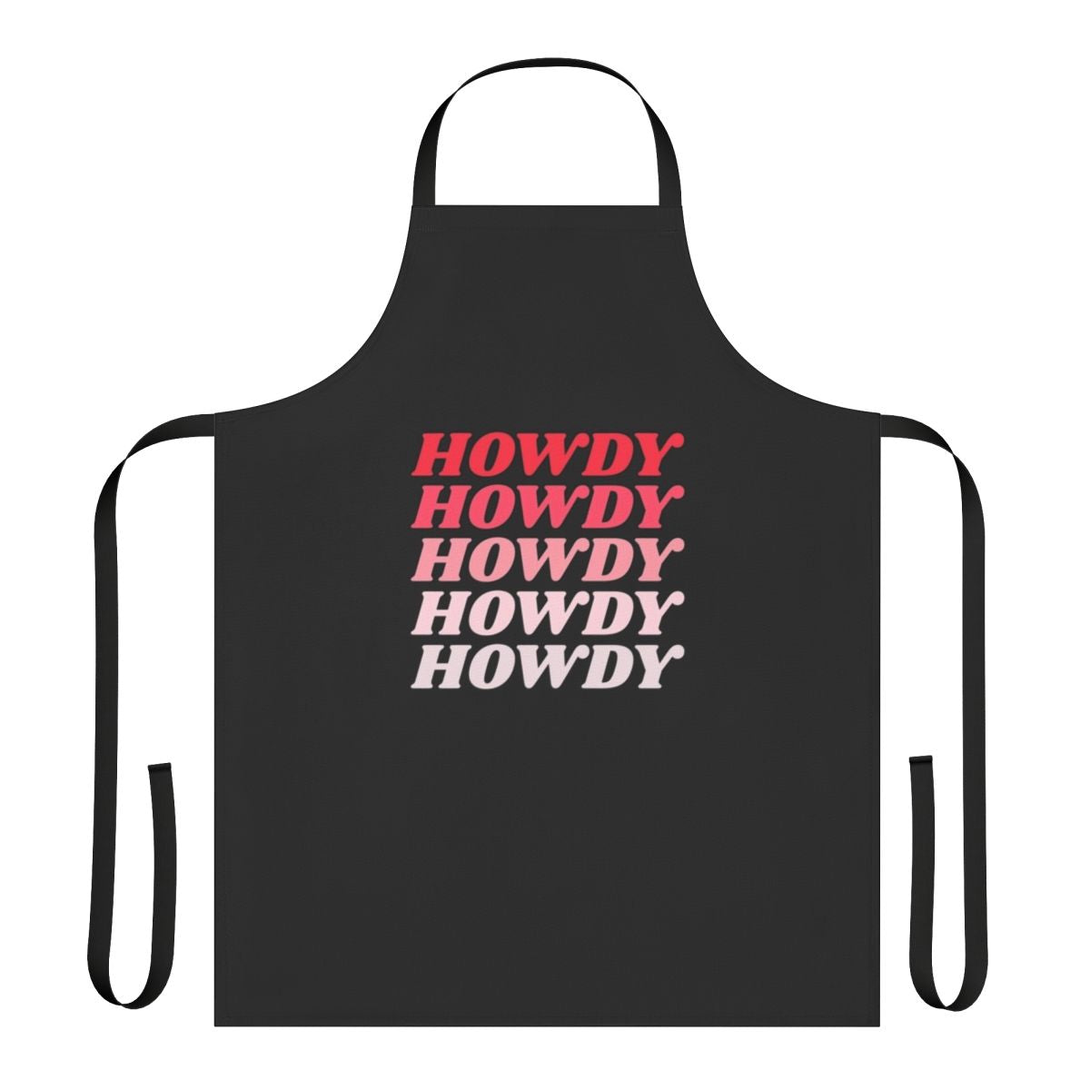 Howdy-themed apron with a western-inspired design